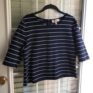 SOLD: Philosophy navy/white stripe shirt
